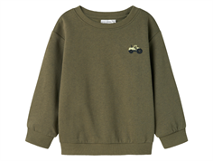 Name It dusty olive tractor sweatshirt